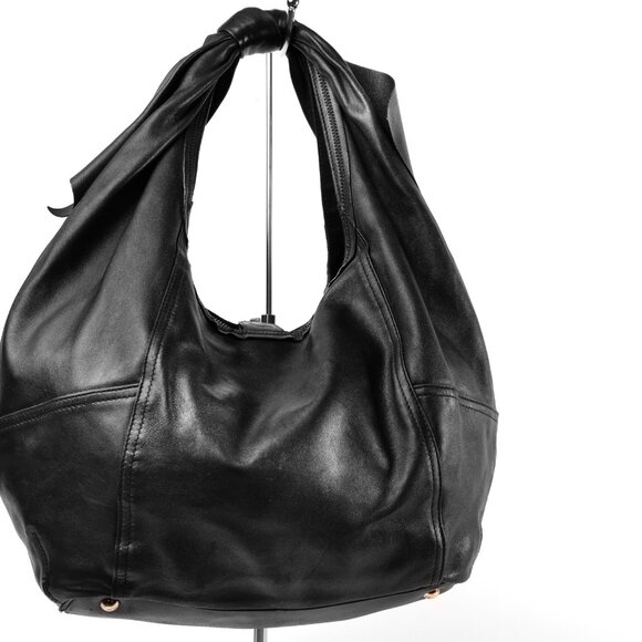 Nina Ricci Black Leather Hobo/Shoulder Bag - Picture 2 of 11